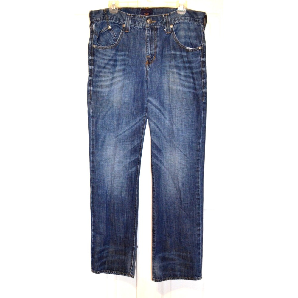 ROCK & REPUBLIC Riptide Straight Leg Denim Jeans Men's 36 x 32 Inseam 31.5"